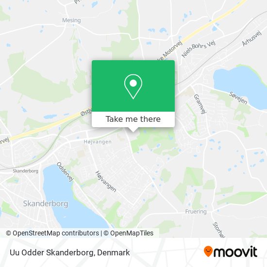 Uu Odder Skanderborg map