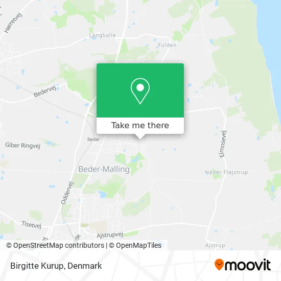 Birgitte Kurup map