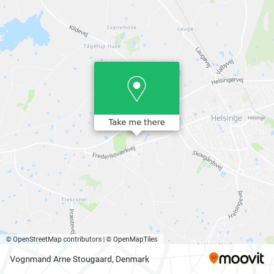 Vognmand Arne Stougaard map