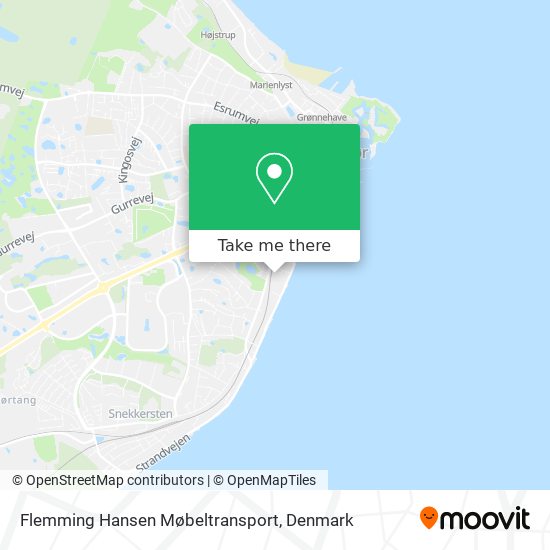 Flemming Hansen Møbeltransport map