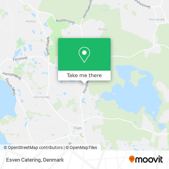 Esven Catering map