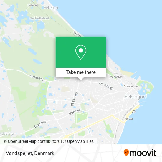 Vandspejlet map