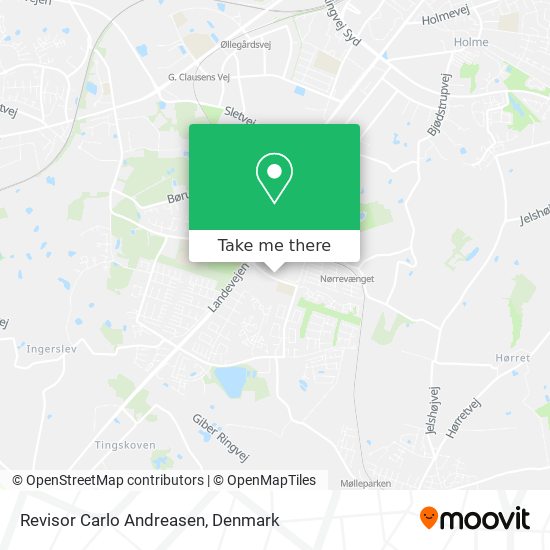 Revisor Carlo Andreasen map