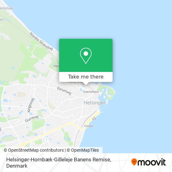 Helsingør-Hornbæk-Gilleleje Banens Remise map