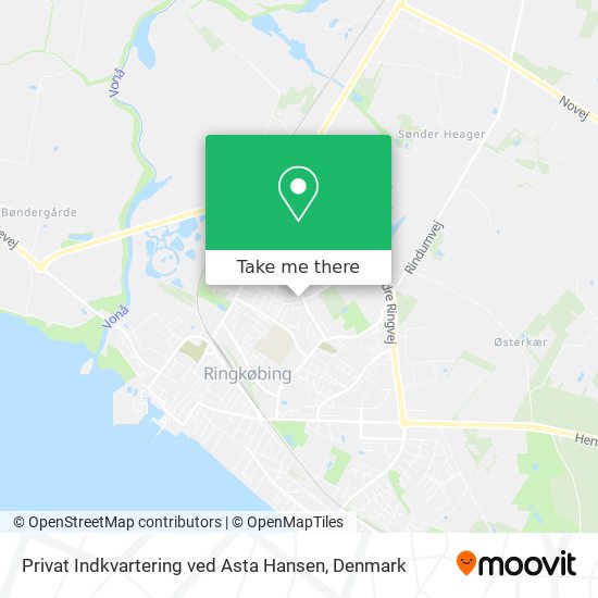 Privat Indkvartering ved Asta Hansen map