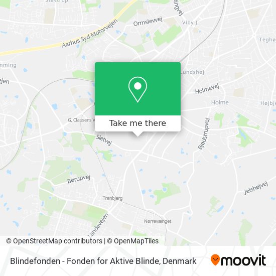 Blindefonden - Fonden for Aktive Blinde map