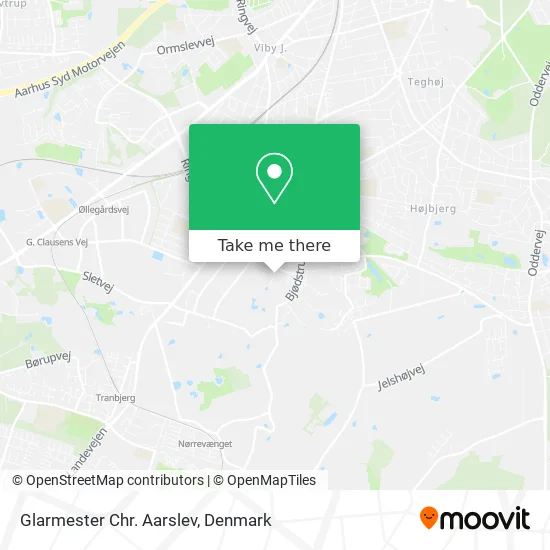 Glarmester Chr. Aarslev map