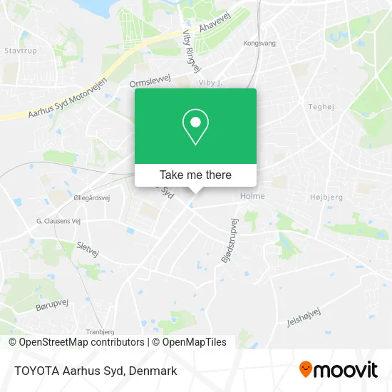 TOYOTA Aarhus Syd map