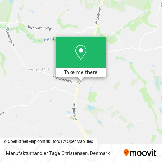 Manufakturhandler Tage Christensen map