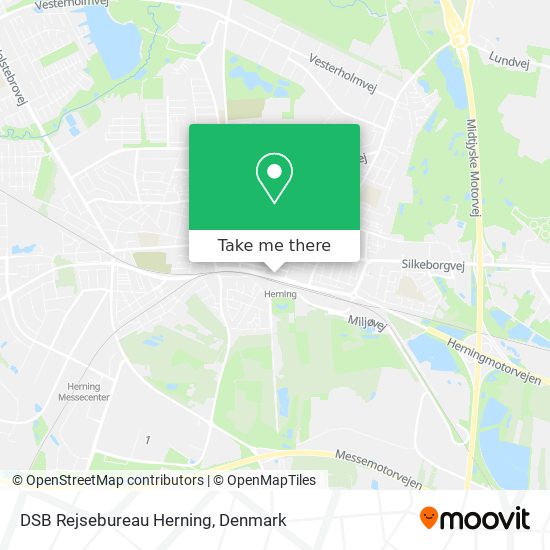 DSB Rejsebureau Herning map
