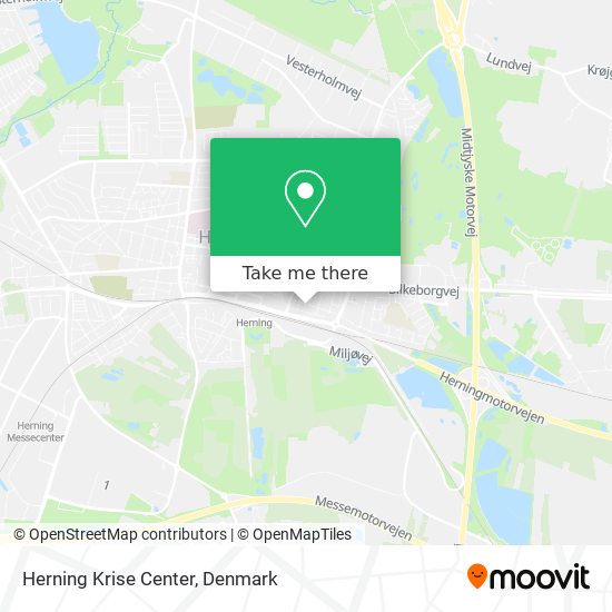 Herning Krise Center map