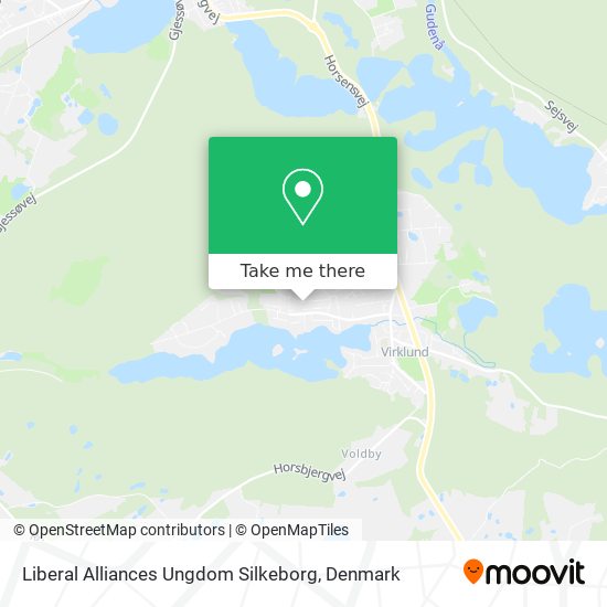 Liberal Alliances Ungdom Silkeborg map