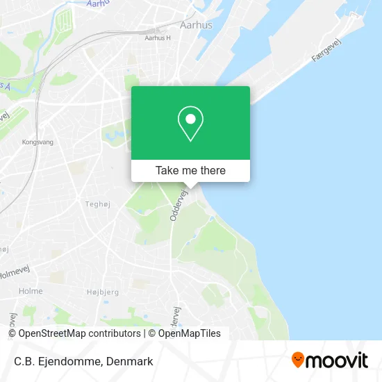 C.B. Ejendomme map