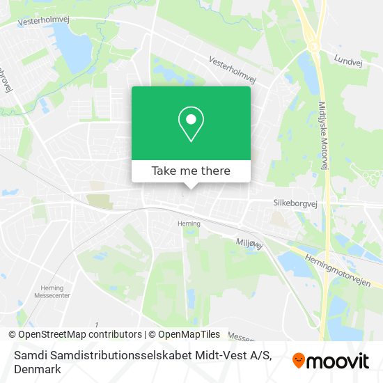 Samdi Samdistributionsselskabet Midt-Vest A / S map