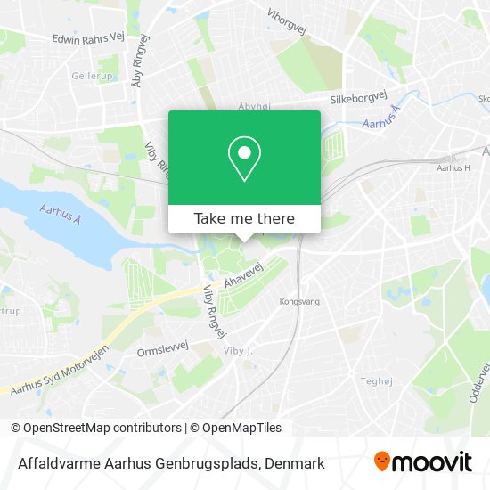 Affaldvarme Aarhus Genbrugsplads map