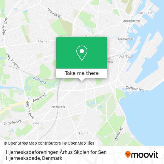 Hjerneskadeforeningen Århus Skolen for Sen Hjerneskadede map