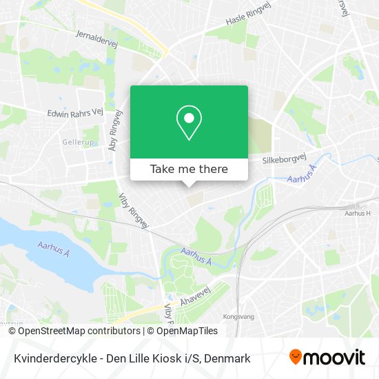 Kvinderdercykle - Den Lille Kiosk i / S map