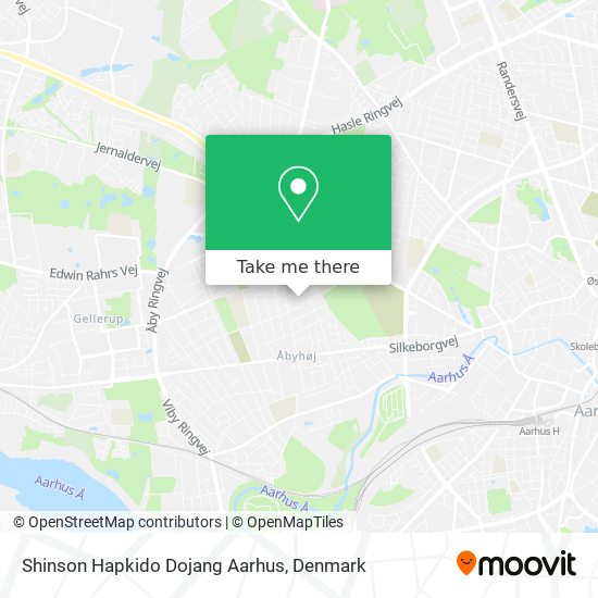 Shinson Hapkido Dojang Aarhus map