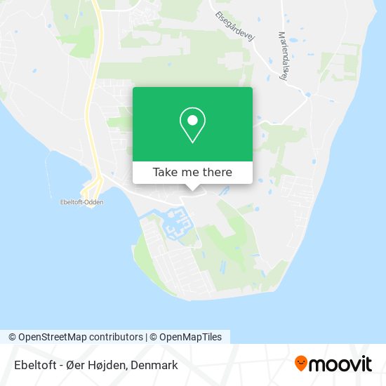 Ebeltoft - Øer Højden map