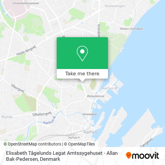 Elisabeth Tågelunds Legat Amtssygehuset - Allan Bak-Pedersen map