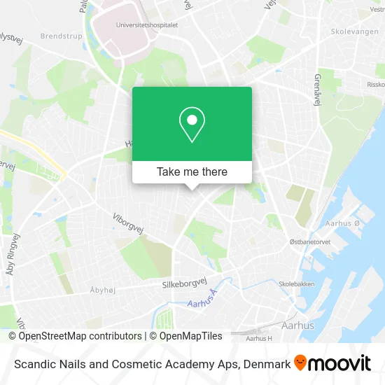 Scandic Nails and Cosmetic Academy Aps map