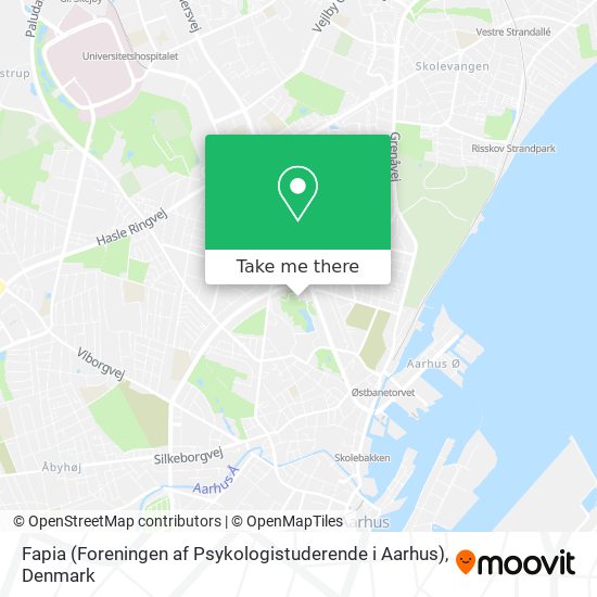 Fapia (Foreningen af Psykologistuderende i Aarhus) map