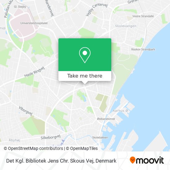 Det Kgl. Bibliotek Jens Chr. Skous Vej map