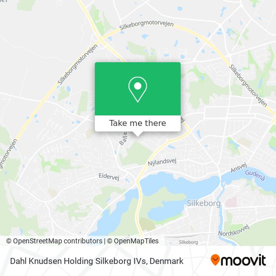 Dahl Knudsen Holding Silkeborg IVs map