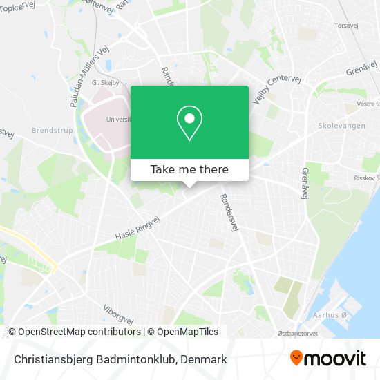 Christiansbjerg Badmintonklub map