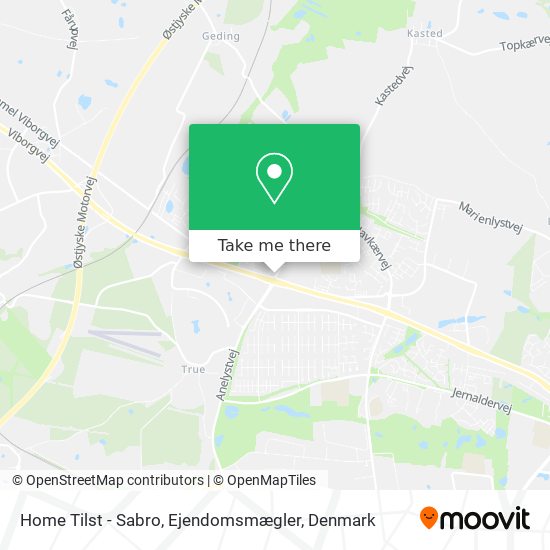 Home Tilst - Sabro, Ejendomsmægler map