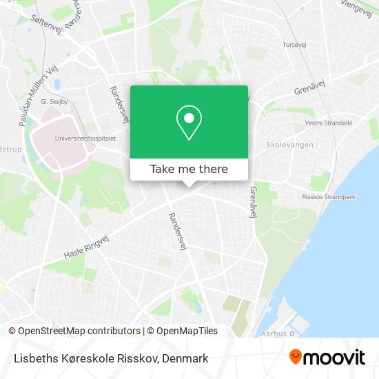 Lisbeths Køreskole Risskov map
