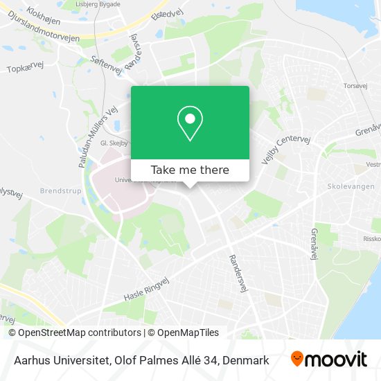 Aarhus Universitet, Olof Palmes Allé 34 map