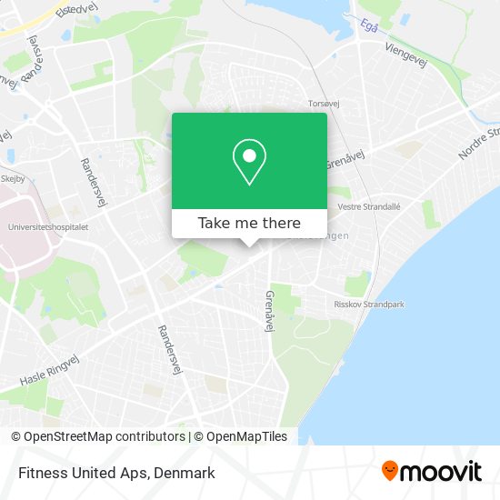 Fitness United Aps map