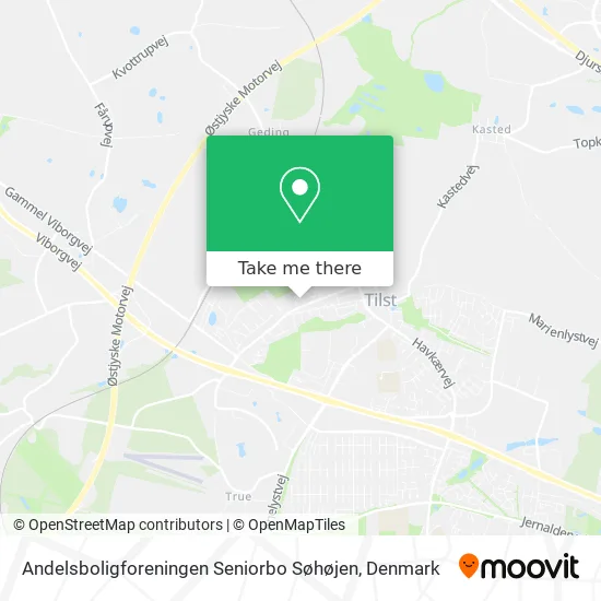 Andelsboligforeningen Seniorbo Søhøjen map
