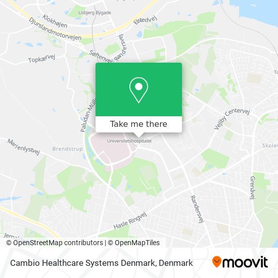 Cambio Healthcare Systems Denmark map