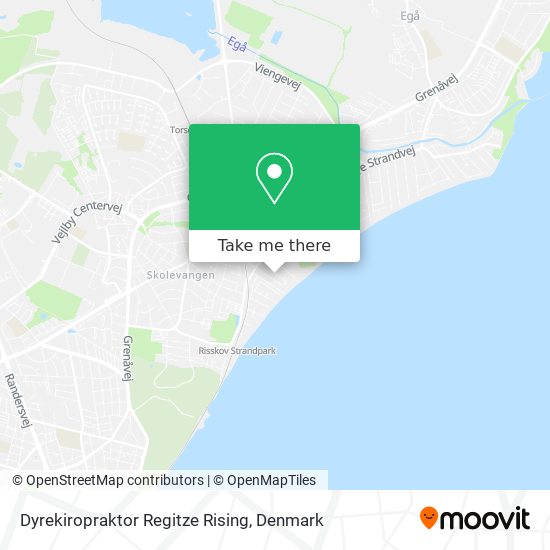 Dyrekiropraktor Regitze Rising map