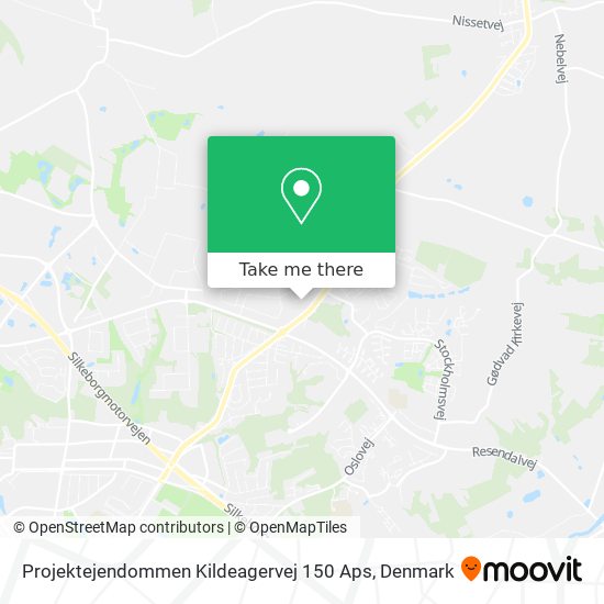 Projektejendommen Kildeagervej 150 Aps map