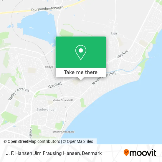 J. F. Hansen Jim Frausing Hansen map