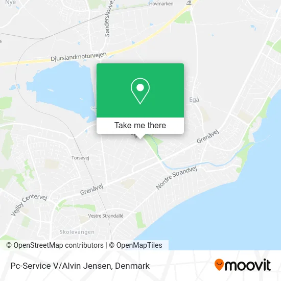 Pc-Service V/Alvin Jensen map