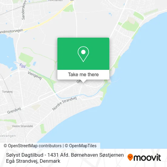 Sølyst Dagtilbud - 1431 Afd. Børnehaven Søstjernen Egå Strandvej map