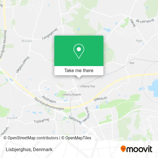 Lisbjerghus map