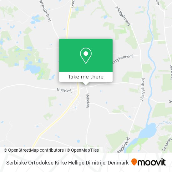 Serbiske Ortodokse Kirke Hellige Dimitrije map