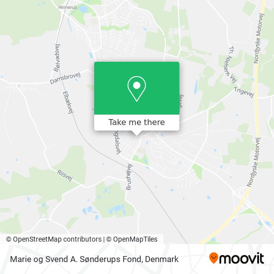 Marie og Svend A. Sønderups Fond map