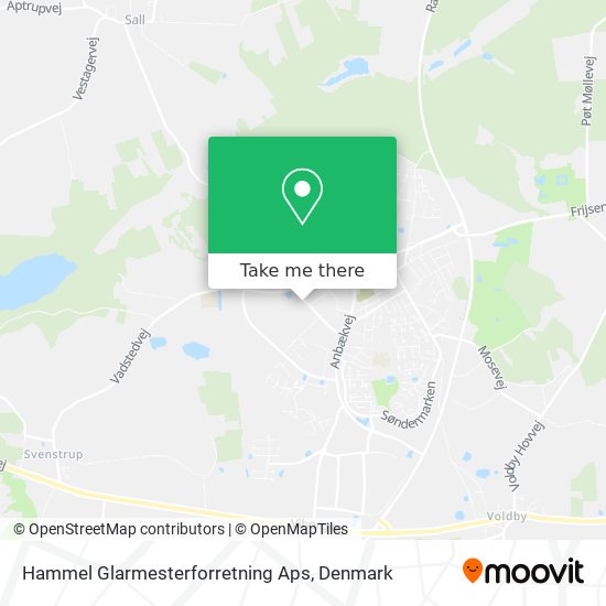 Hammel Glarmesterforretning Aps map