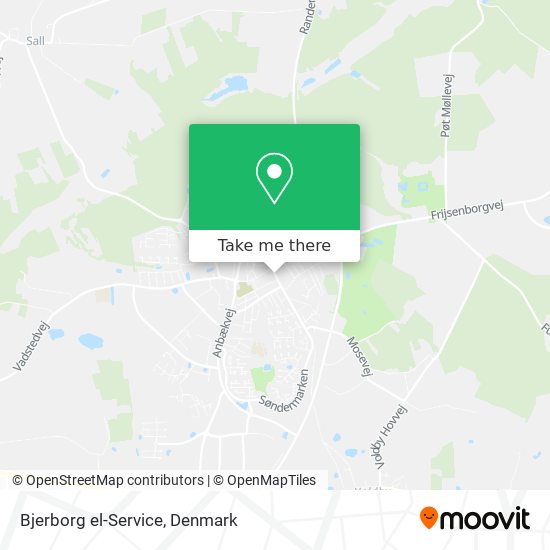 Bjerborg el-Service map