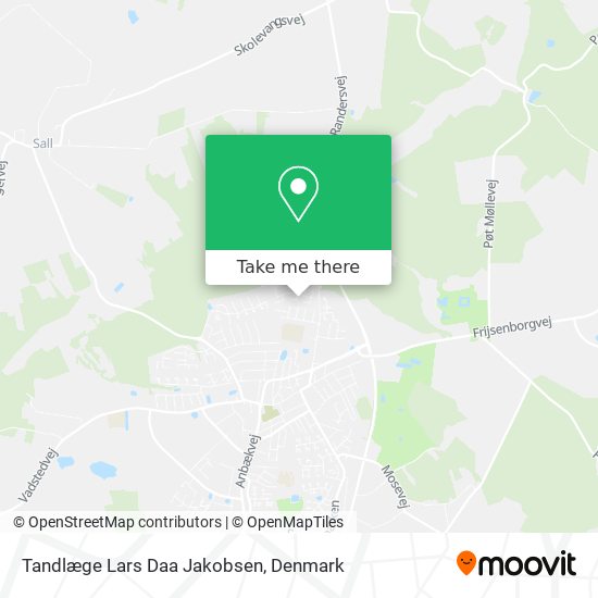 Tandlæge Lars Daa Jakobsen map