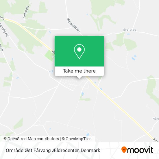 Område Øst Fårvang Ældrecenter map