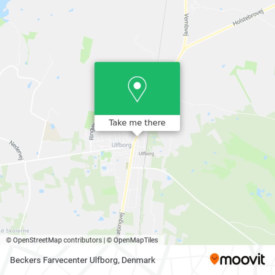 Beckers Farvecenter Ulfborg map