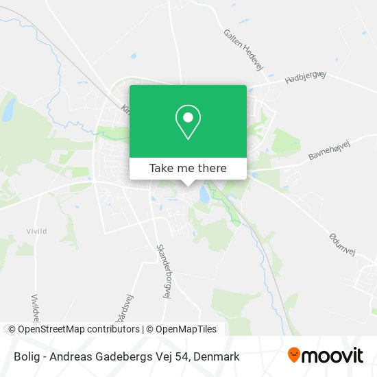 Bolig - Andreas Gadebergs Vej 54 map