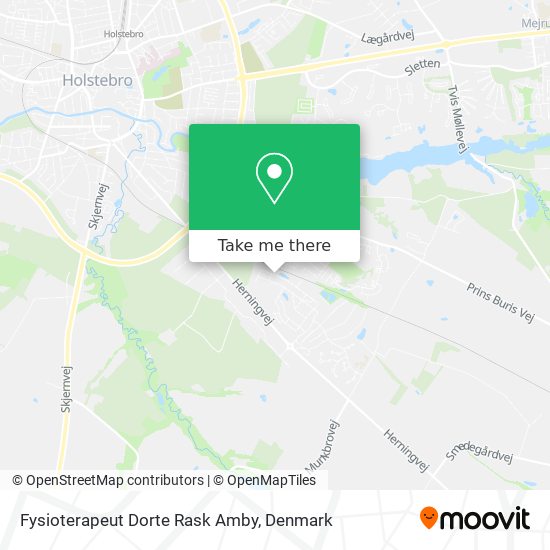 Fysioterapeut Dorte Rask Amby map